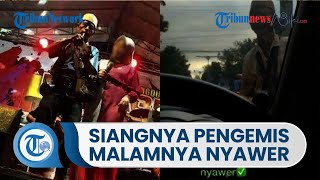 Siang Jadi Pengemis, Malamnya Kakek Ini Nyawer Biduan Dangdut Bak Sultan Banyak Uang
