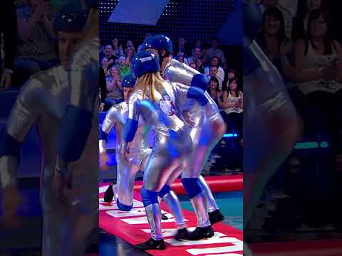 Human tower to get through the wall?