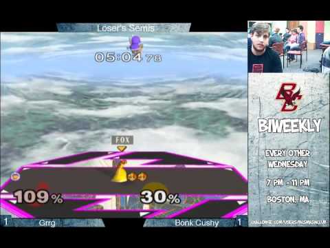 BC Biweekly 4: Loser's Semis - Grrg (Ice Climbers) vs. Bonk Cushy (Fox/Peach/Pikachu)