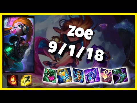 Zoe vs Lucian KOREAN Challenger MID (9/1/18) Gameplay Replay - Patch 10.24