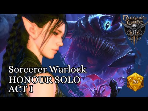 Baldur's Gate 3 Honour Mode | Act 1 Solo | Sorcerer Warlock |