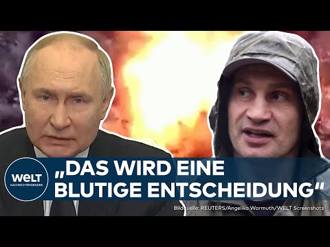 Video Thumbnail: PUTINS KRIEG: "Blutige Entscheidung"! Vor diesen Plänen warnt Vitali Klitschko Kremlchef Putin