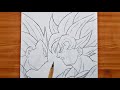 How to draw Goku vs Vegeta | Goku and Vegeta step by step | easy tutorial