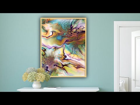 322. Fluid Art - Big, Bold, Beautiful (Deconstructed) Bloom / art therapy /  bloom recipe