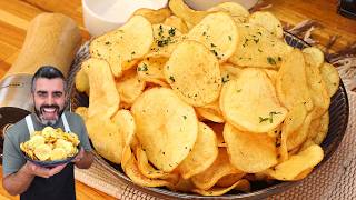 BATATA FRITA CROCANTE E SEQUINHA - BATATA CHIPS PERFEITA - SIMPLES E FÁCIL - Receitas de Pai