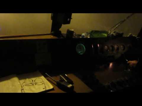 749 162-4, noční jízda v mlze z Hodonína do stanice Břeclav