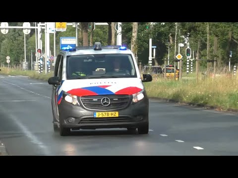 Politie eenheden met spoed naar melding in Leeuwarden