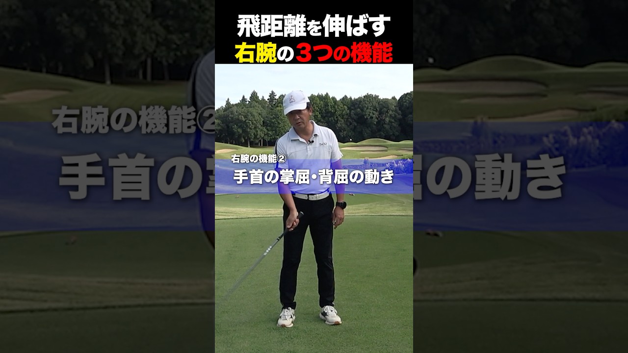 飛距離を伸ばす右腕の3つの機能とは？ #golf