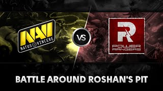 Battle around Roshan's pit by Na'Vi vs Power Rangers @D2CL V
