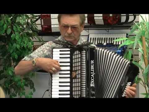 Excalibur Geneva 24 Bass Piano Accordion - Ebony Polish image 2