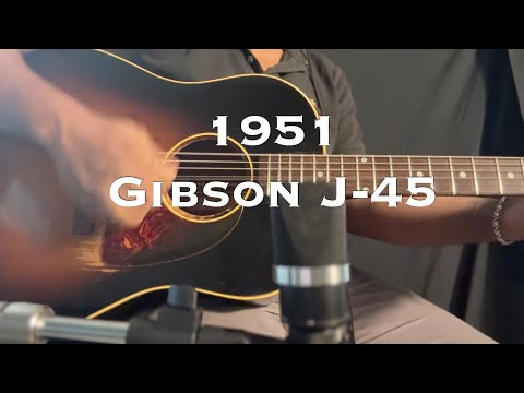 1951 Gibson J-45 | SCALLOPED BRACING | REVIEW VIDEO | BRAZILIAN FRETBOARD & BRIDGE image 16