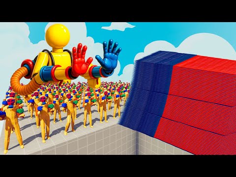 200x PLAYER(POPPY PLAYTIME) + 1x GIANT vs EVERY GOD - Totally Accurate Battle Simulator TABS