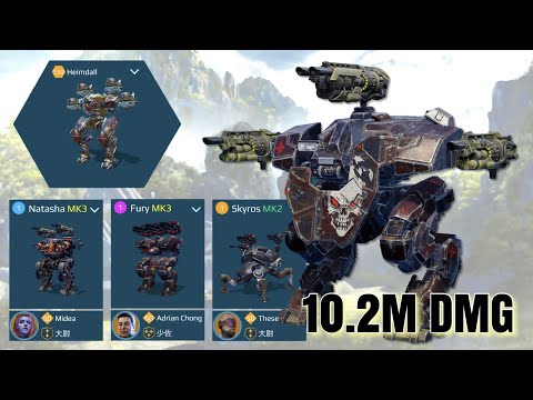 [WR] Lancelot With New Weapon Mace & Hammer | 10.2 Million dmg Gameplay | War Robots