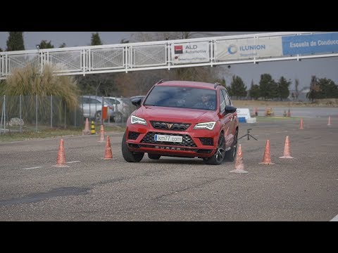CUPRA Ateca 2018 – Maniobra de esquiva (moose test) y eslalon | km77.com