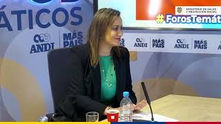 Participación de la ministra, Carolina Corcho, en los Foros Temáticos de la ANDI