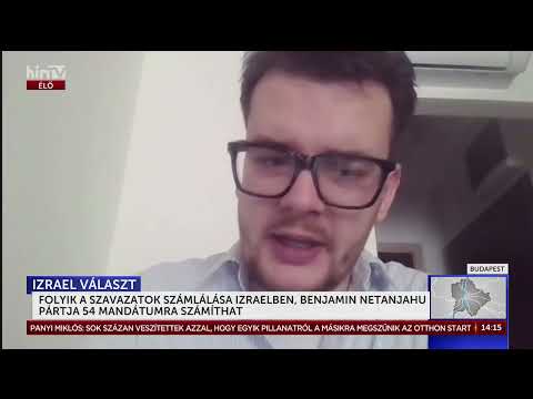Folyik a szavazatok számlálása Izraelben, Benjamin Netanjahu pártja 54 mandátumra számíthat - HírTV