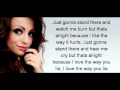 Cher Lloyd Love The way you lie With Lyrics ...