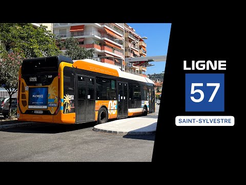 Lignes d’Azur • Ligne 57 • Riquier ➜ Gare Thiers ➜ Saint-Sylvestre.