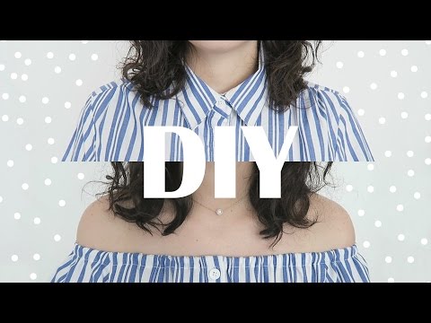 Cómo hacer una blusa campesina reciclada a mano ✦ ✫