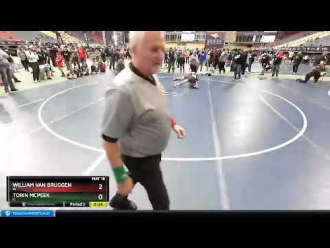 92 Lbs Cons. Round 1 - William Van Bruggen, IA Vs Torin Mcpeek, IL 988a