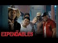 The Expendables Blow Off Some Steam By Throwing Knives | The Expendables