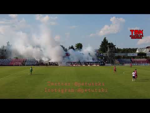 Oprawa w trakcie spotkania Dolcan Ząbki - Pilica Białobrzegi 19/06/2021