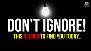 you needed to hear this today.. (don't skip)