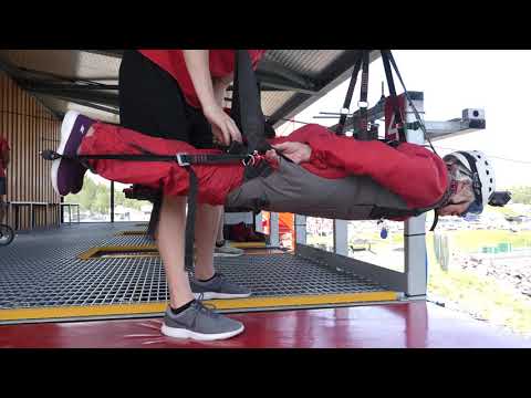 90 year old Betty Bromage takes on the world's fastest zip line ride!