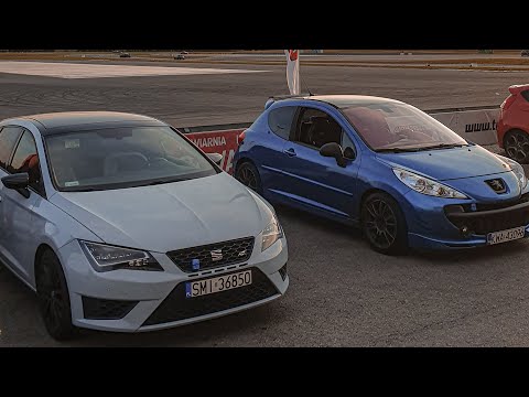 Peugeot 207 RC vs Seat Leon Cupra (Tor Autodrom Jastrząb) Track Day