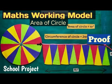 Maths working model/Area of Circle (proof)/maths TLM/school project for exhibition/Kansal Creation