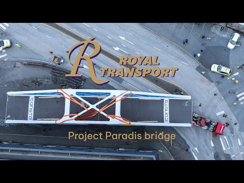 SPESIAL TRANSPORT av 47 tonns bro med Royal Transport AS