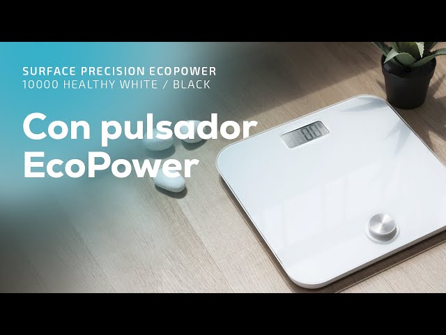 Báscula Cecotec Surface Precision EcoPower 10000 Healthy Preta sem Pilhas LCD 180kg video