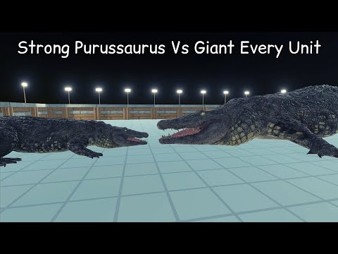 Strong Purussaurus Vs Giant Every Unit ARBS |Animal Revolt Battle Simulator