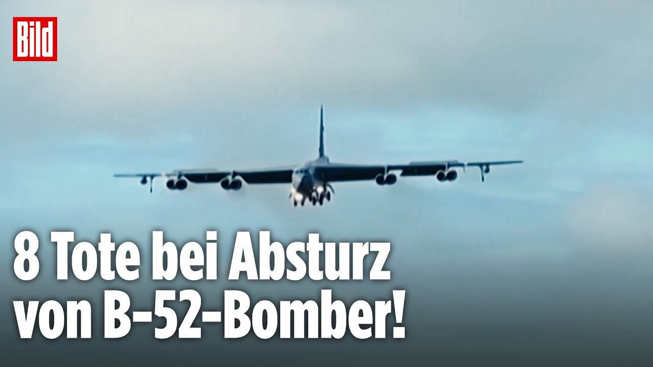 KALIFORNIEN: B-52-Bomber stürzt kurz nach dem Start ab – Acht Menschen sterben
