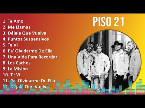 Piso 21 2024 MIX Las Mejores Canciones - Te Amo, Me Llamas, Déjala Que Vuelva, Puntos Suspensivos