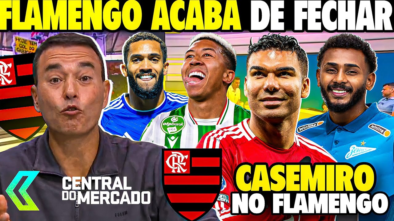 CASEMIRO no MENGÃO! FLAMENGO FECHA com REFORÇO e APLICA CHAPÉU em EUROPEU! NOVOS REFORÇOS CHEGANDO!