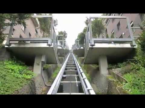 Schrägaufzug Neuheim Im Blatt - Bergfahrt - Inclined elevator Switzerland