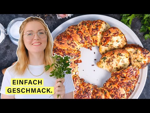 Zupfbrot mit Knoblauch und Käse! Die perfekte Beilage zum Grillen