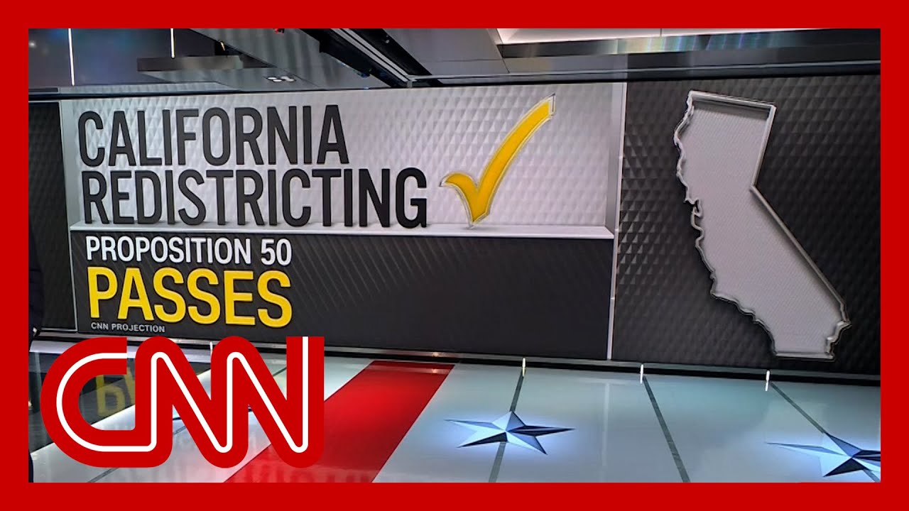 California to approve Proposition 50 redistricting push, CNN projects