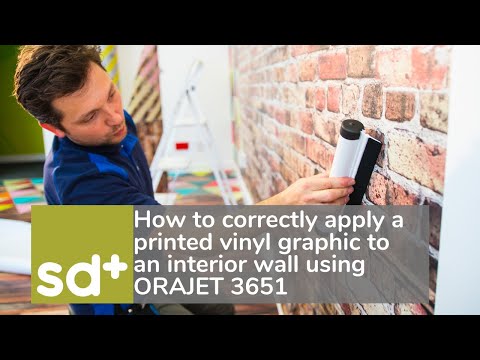 How to Correctly Apply a Printed Vinyl Graphic to an Interior Wall