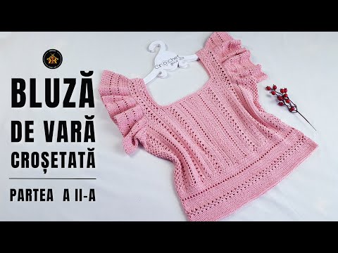 Cum crosetam bluza Corina - Partea a II-a