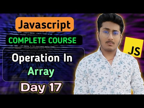 Operation In Array In Javascript Javascript Tutorial In Hindi 17
