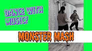 "MONSTER MASH" Dance for Beginners 👻🧟‍♀️🧛🏻‍♂️ Easy Halloween Dance Choreography 🖤💜🧡