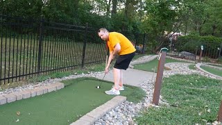 Most Intense Putt in the Whole Game of Mini Golf ⛳️ #minigolf #golf #shorts