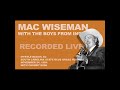 Mac Wiseman with Chubby Wise 11-24-1984 Myrtle Beach, SC South Carolina State Bluegrass Festival