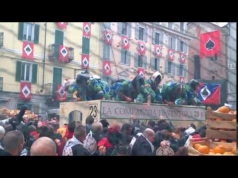Carnevale di Ivrea - la battaglia delle arance - video 3