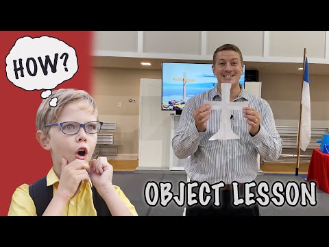 How to do an object lesson from a paper airplane to a cross