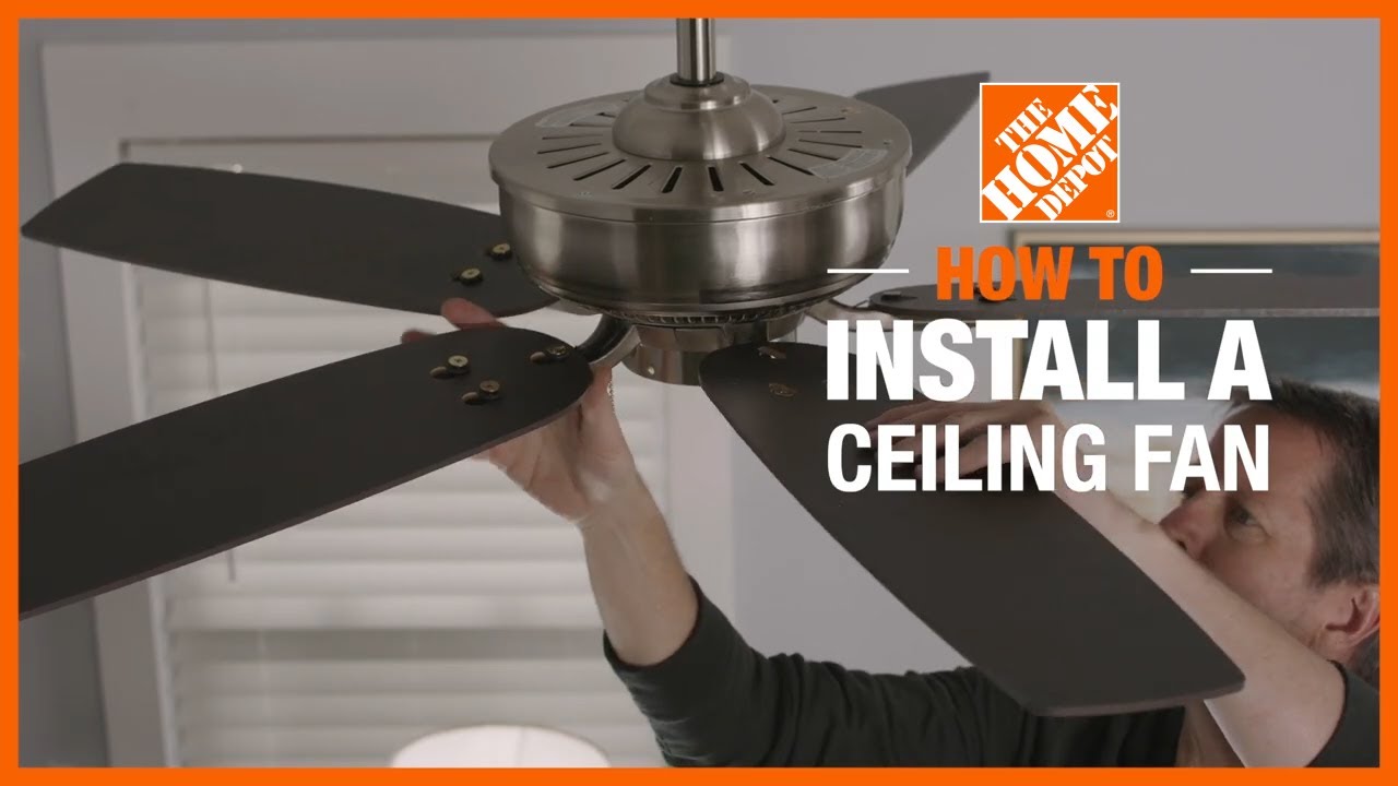 How to Install a Ceiling Fan | Lighting and Ceiling Fans | The Home Depot
