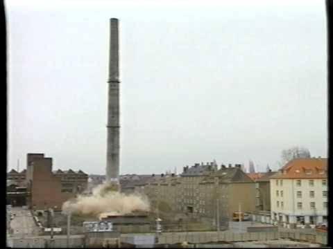 Schornsteinsprengung Leipzig Limburger Str. (24.02.1995)