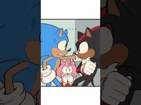 Amy's Love Triangle🩷(SONIC COMIC DUB) #sonicthehedgehog #amyrose #shadowthehedgehog #comicdub